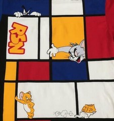 Tom & Jerry Reason Streetwear Collection Men’s White Red Yellow Blue T-Shirt XL