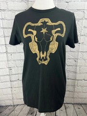 Black Clover T-Shirt Men’s S Black 100% Cotton Short Sleeves Crew Neck Pullover