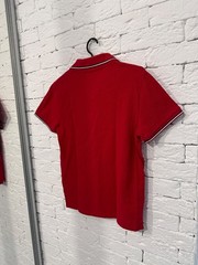 Moncler Polo Shirt Red Men’s XS (Tagged S) Maglia Manica Corta Logo Slim Fit