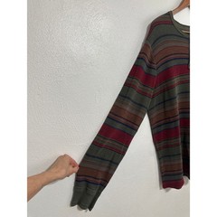 VTG Polo Ralph Lauren Striped Henley XXL Earth Tones Classic Preppy Streetwear