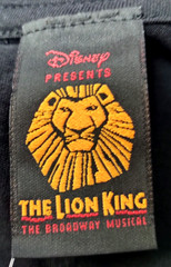 NWT Disney The Lion King Glitter Gazelle T. Black T Shirt ~Shiny, Silver~Large