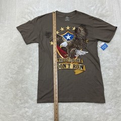 Way To Celebrate Patriotic Mens Size S 34-36 These Colors Dont Run T-Shirt Brown