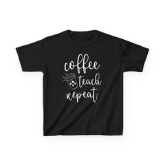 Coffee Teach Repeat Cute Costume Teacher T-Shirt