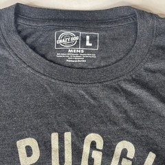 Crazy Dog Puggin Love You Graphic T Shirt Mens Large Funny Pug Dog Tee Gray