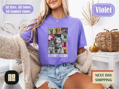 Custom Dog Portrait Comfort Tee Personalized Pet Photo Shirt Gift Idea Dog