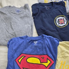 Lot of 8 Men’s MED Graphic T-Shirts Mixed Brand Random Lot of Tees