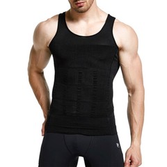 Men Abs Tummy Control Slimming Body Shaper Undershirt Male Mesh Tank Top Vests