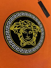 Vèrsace Men Orange T-Shirt
