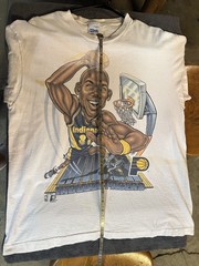 VTG 1993 Reggie Miller Indiana Pacers Salem Sportswear Big Head Shirt Size L