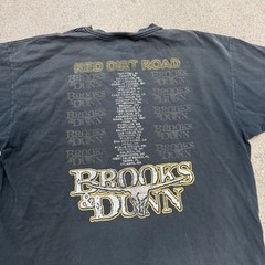 Vintage Brooks & Dunn Electric Rodeo Tour Double Sided Concert Shirt Size XL