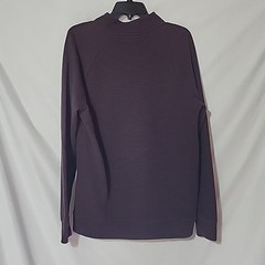 Marc Anthony 1/4 Zip Pullover Purple Black Slim Fit Men’s Medium