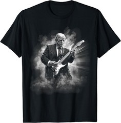 Donald Trump Playing Electric Rock Guitar T-Shirt
