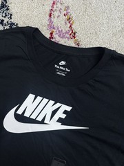 Nike Icon Future T Shirt Mens L Black Short Sleeve Swoosh Logo Cotton Crewneck