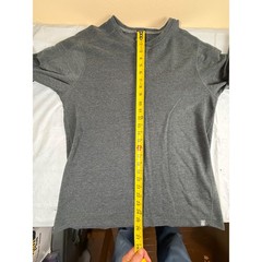 The North Face Mens FlashDry Henley Shirt Long Sleeve Gray Heather Large L/G