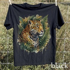 Jaguar Wildlife Jungle Graphic Comfort Tee Big Cat Animal Nature
