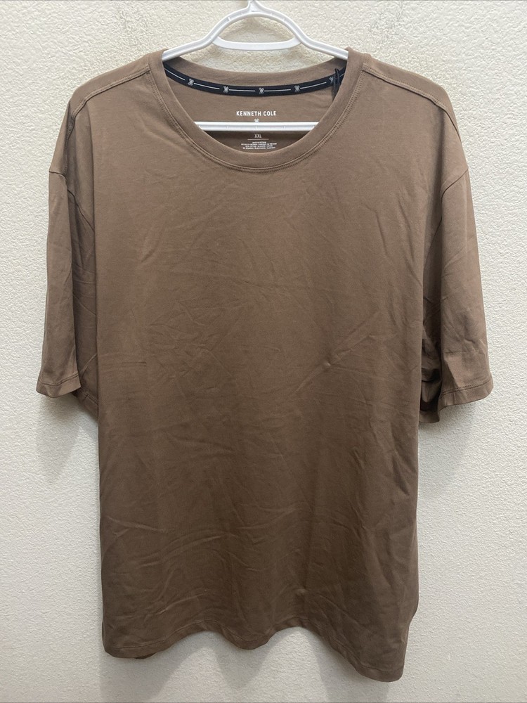 Kenneth Cole Active Men’s 2XL Russet Brown Short Sleeve Crew Neck T-Shirt NWT