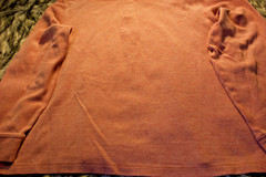 Untuckit mens cottton blend henley long sleeve shirt size XX-Large color orange