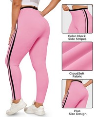 Womens Plus Size Yoga Leggings XL-5XL High Waisted Inseam Full Length Workout…