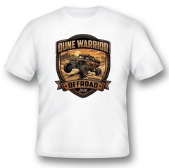 Dune warrior offroad 2026 tee shirt white or black. for your atv utv offroad fun