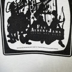 Vintage Fat Albert Shirt Mens XL White 90s USA TV Show Cartoon Rare Parody Hey
