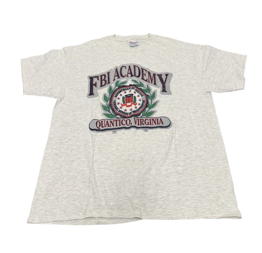 MV Sport FBI Academy Quantico Logo Shirt Casual Retro Y2K Skater – Men’s Medium