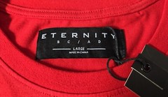 Eternity BC/AD Mens Large Bright Red Scream Horror Bear Short Sleeve T-shirt NEW