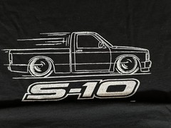Chevy S10 Truck T Shirt Mini Truck Hot rod Drag Custom Sonoma Pro Street Graphic