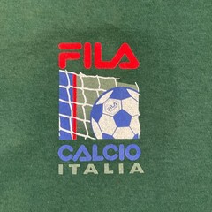 NWT Vintage 90s FILA Calcio Italia futbol Soccer Shirt Large 24×29 Green