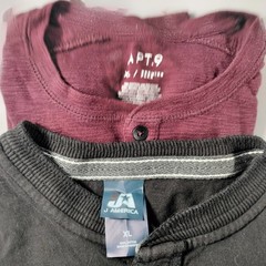 Lot of 10 Crew Neck Pull Over Long Sleeve T-shirts Mens Size M/L/XL