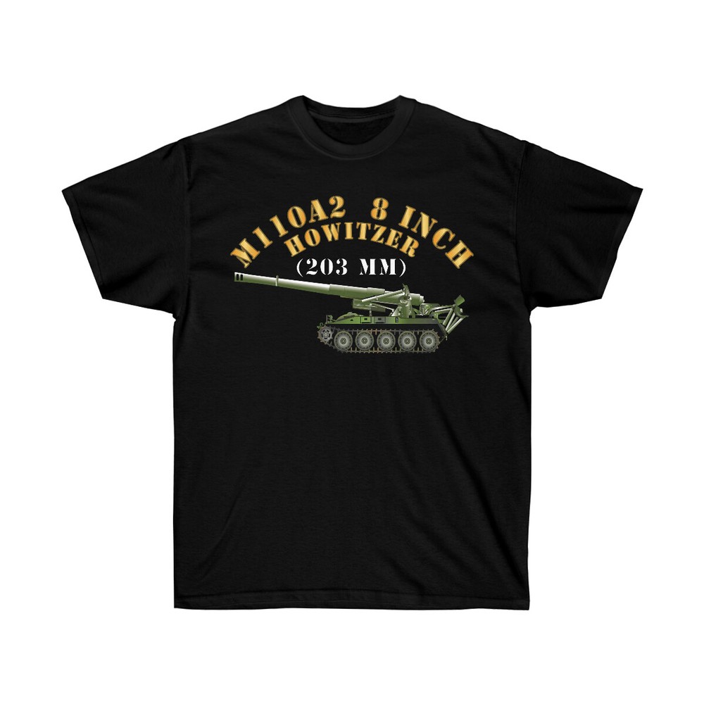 Classic – Unisex Ultra Cotton Tee – Army – M110A2 – 8 Inch 203mm Howitzer X 300