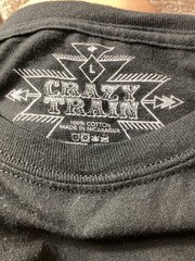 Crazy Train Turquoise & Tequila Black Graphic T-Shirt*Large*100% Cotton*EUC