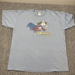 Underdog Anime Character T-Shirt Old Design Faded Vintage Clothing Size XL RARE