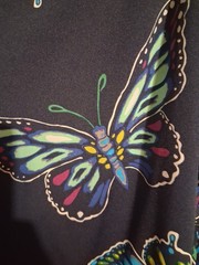 Hollister Men’s M White Cotton Knit Crew Neck Double-Sided Flower Graphic Tee
