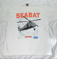 Vintage Fruit of the Loom Men’s XL Navy SEABAT UH-34 Helicopter Graphic T-Shirt