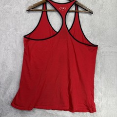UNDER ARMOUR Bruce Lee Tank Top Womens XL Red Roots Of Fight Racerback Loose