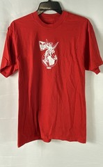 Obey Men’s Red Graphic T-Shirt Globe Quality Dissent Since 1989 Sz M