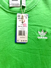 Mens Small ADIDAS ORIGINALS ESSENTIALS TREFOIL TEE SHIRT GREEN JN0235 NWT (R1)