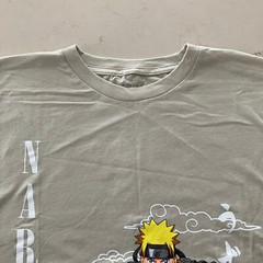 Naruto T-Shirt Adult M (38/40) Tan New Shippuden Collection Masashi Kishimoto