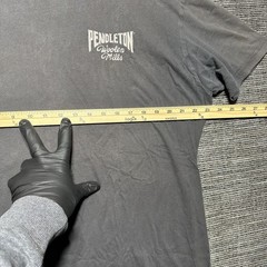 Pendleton Shirt Men’s XL Black Short Sleeve Wooden Mills Faded
