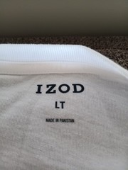 NWT IZOD TSHIRT SIZE LT WHITE COASTAL CLASSIC LIGHTHOUSE GRAPHIC TEE,,NWT,,LOOK