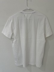 Tommy Hilfiger Men’s White T-Shirt Size M Crew Neck Cotton Flag Logo NWT