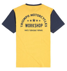 Triumph OE Fenland Gold/Navy Men’ s Cotton T-Shirt XXL 2XL MTSS2313-XXL