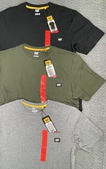 CAT Men’s Pocket Tee Lot of 3 Black, Green & Gray Pick Your Size NWT