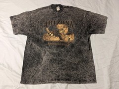 Arizona Guard Dog T-Shirt Men’s Black Acid Wash Rattle Snake, Size XL
