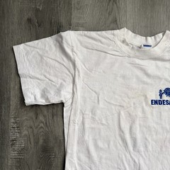 Vintage Sandria ENDESA 96 Shirt Mens Medium White Dominican Republic 90s Tee