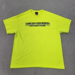 Harley Davidson Shirt Mens XL Neon Yellow Graphic Diamondback Lawton Oklahoma