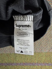 Rare SUPREME FW20 2020 Shoulder Arc Spell Out T Shirt Streetwear Black Large Fad