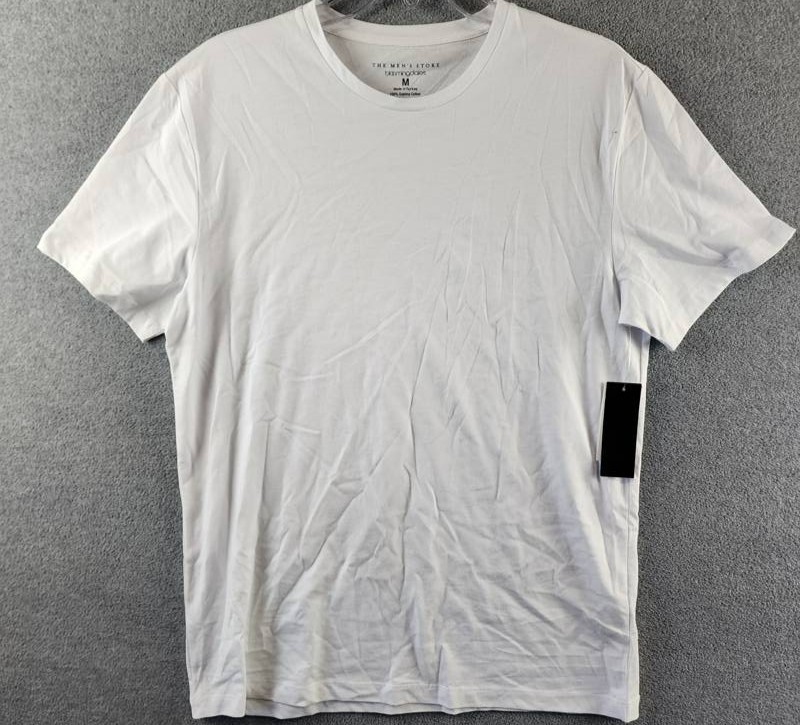 The Men’s Store at Bloomingdale’s Supima Cotton Tee Men’s M White Solid Crewneck