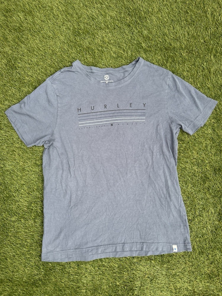 Men’s Hurley T-Shirt Short Sleeve Blue Medium ￼