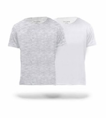 Pair of Thieves Men’s T-Shirt 2-Pack Grey & White Large Super Soft Crew Neck